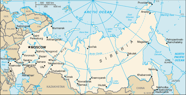 FEDERAÇÃO DA RÚSSIA - SUBDIVISÕES DA RÚSSIA